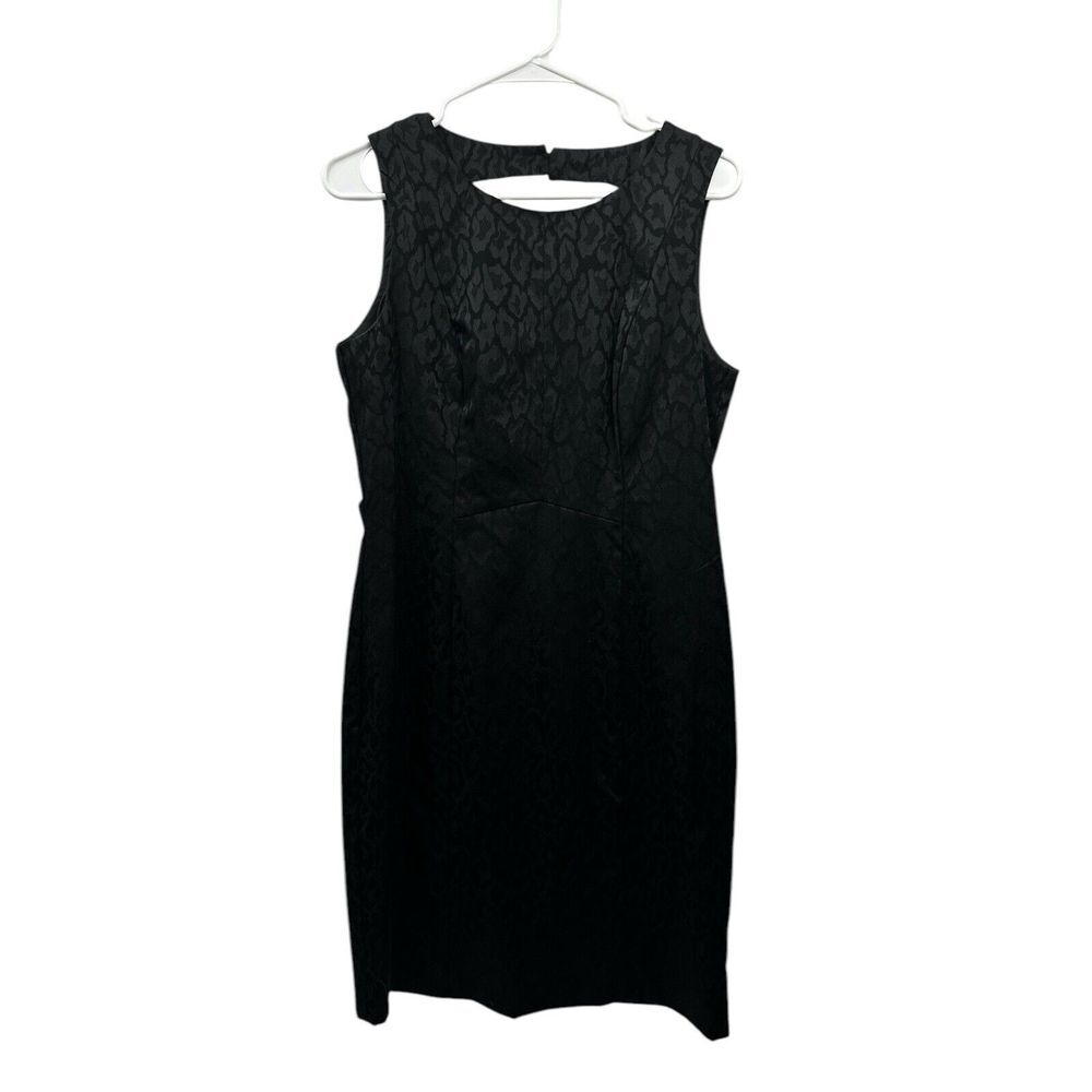 Divided H & M Tank Dress Women's Size 12 Muted Leopard Cheetah Black